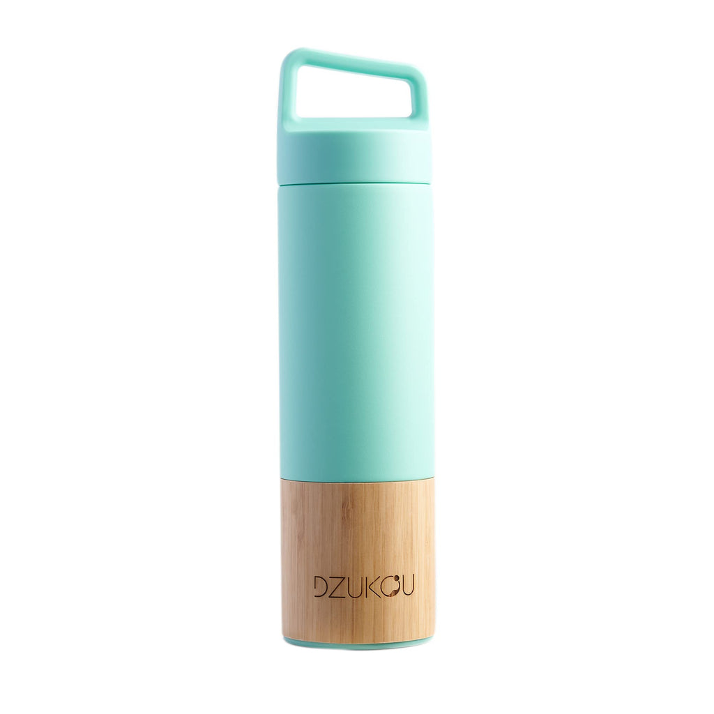 Dzukou Bamboo & Steel Thermos Bottle with Tea Infuser – 530 ml