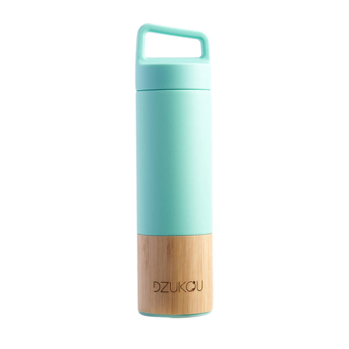 Dzukou Bamboo & Steel Thermos Bottle with Tea Infuser – 530 ml