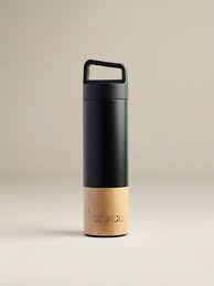 Dzukou Bamboo & Steel Thermos Bottle with Tea Infuser – 530 ml