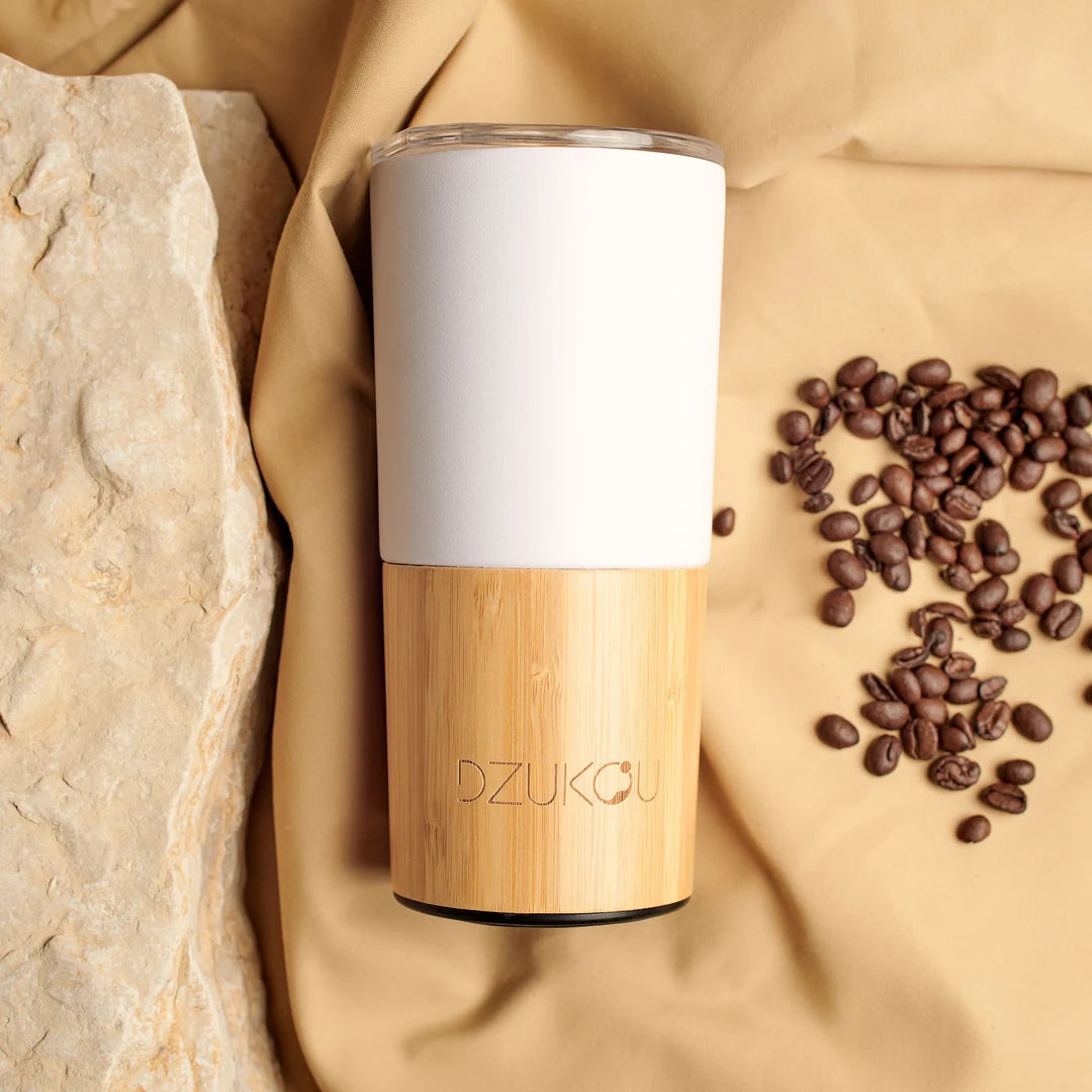 Dzukou Bamboo & Steel Coffee Tumbler – 470 ml