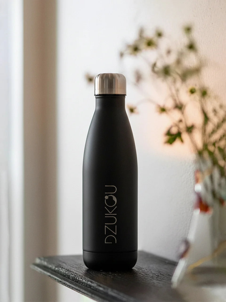 Dzukou Mechuka Matte Black Thermos Bottle – 500 ml